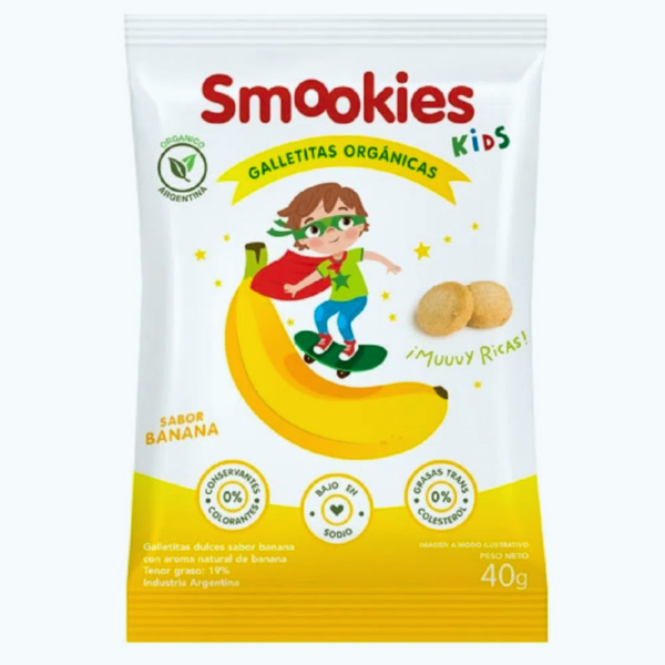 SMOOKIES KIDS BANANA ORGÁNICAS X 40G