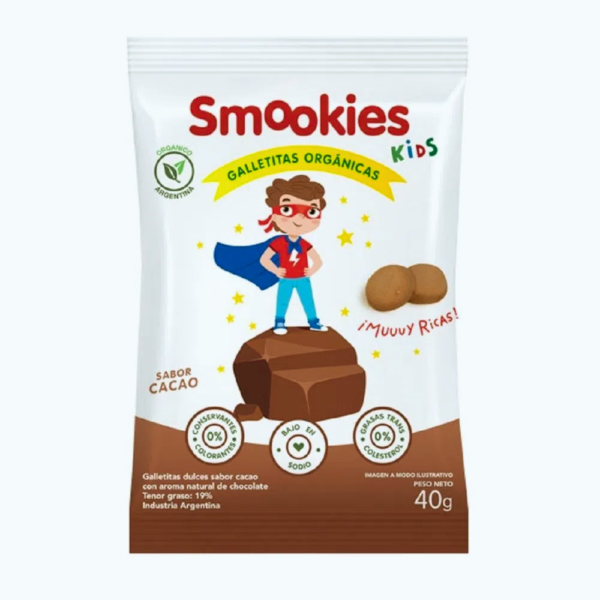 SMOOKIES KIDS CACAO ORGÁNICAS X 40G